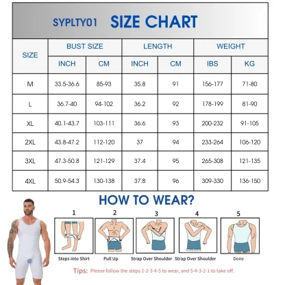 Men's Full Body Shaper Bodysuit - Image 6