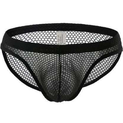 Low-rise Mesh Plain Color Brief - Image 12